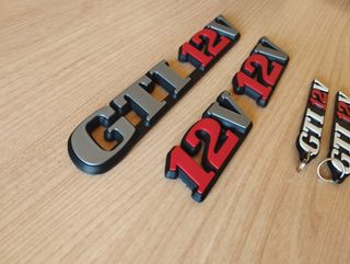 PACK RENAULT 21 GTI 12V EMBLEMAS TRAS- Y LATS.