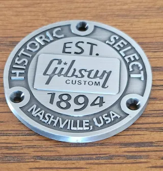 Gibson Custom Shop Historic Select Placa Metálica