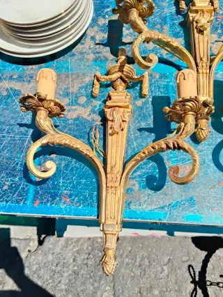 Applique Impero dorato 2 luci