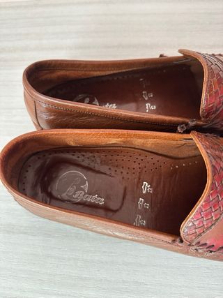 Mocassini uomo vera pelle marrone 44
