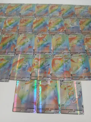 39 Cartas Pokémon VMAX Arcoíris