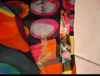 Camisa Desigual Gasa Talla 36/38 Multicolor