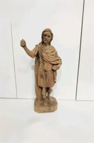 Antica Statua San Paolo Legno