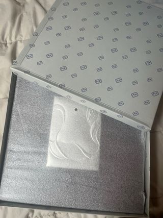 Álbum de fotos con detalle de plata