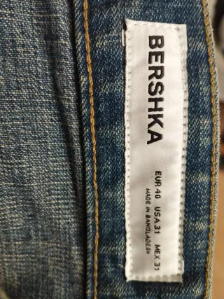 Bershka Jeans Skater Azules