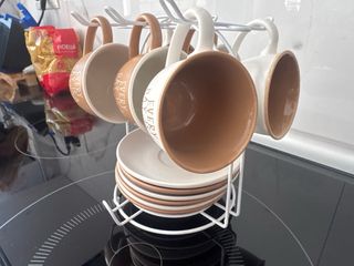 Juego 6 Tazas Café con Platos