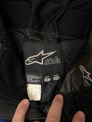 Pantalón Moto Cuero Mujer Alpinestars