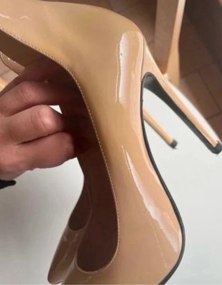 Décolleté rosa cipria tacco alto