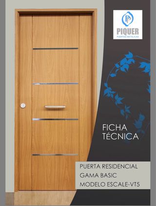 Puerta de entrada metal