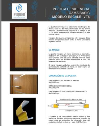 Puerta de entrada metal