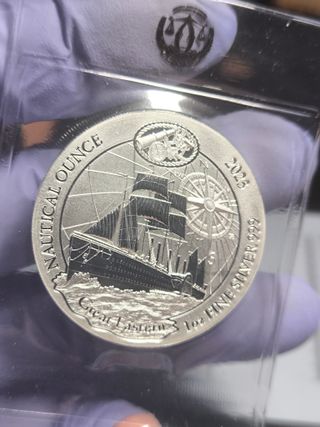 Moneda Plata 1oz RUANDA Great Eastern 2023 Nautica