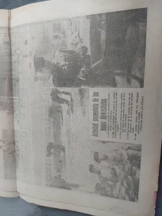 Periódico Falange 1945 Olimpia J.U.N rareza.