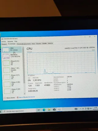 Torre PC Packard Bell I7 860 / 6GB RAM / Win 10