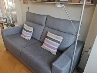 Sofá modular gris 2/3 plazas