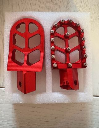 Pedali CNC Alluminio Rosso