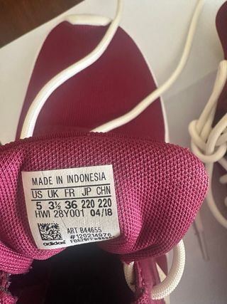 Scarpe Adidas leggere rosse bianche taglia 36