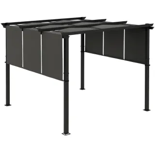 Cenador Exterior 3x3m Techo Deslizante