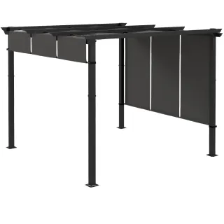 Cenador Exterior 3x3m Techo Deslizante