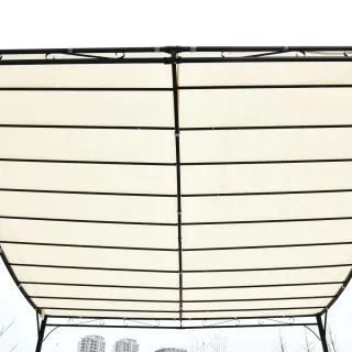 Cenador Jardín 3x3m con Toldo Beige