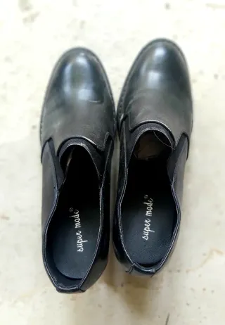 Zapatos negros tacón talla 39