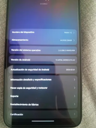 Xiaomi Redmi 12 Negro