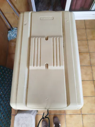 Jaula transporte perro grande beige/gris