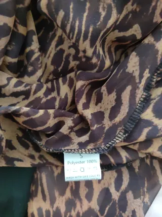 Vestido estampado leopardo talla S sin estrenar