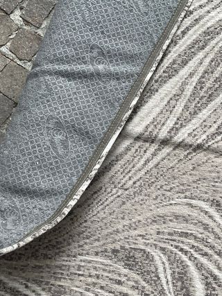 Tappeto moderno grigio e bianco 200x140