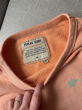 Sudadera Pukas Surf Naranja Pastel