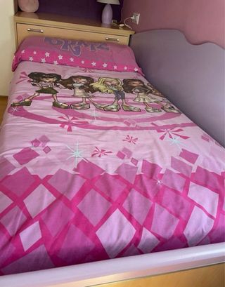 Cama con 2 cajones y escritorio