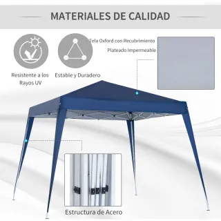 Carpa Plegable 3x3m Azul