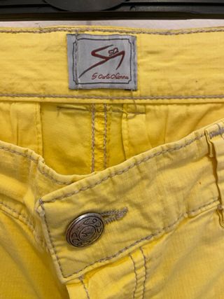 Bermudas vintage Y2K 90s amarillas
