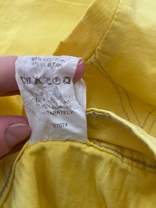 Bermudas vintage Y2K 90s amarillas