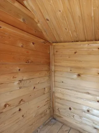 Caseta de madera para niños 2,06x1,20m
