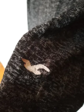 Sudadera con capucha gris jaspeado