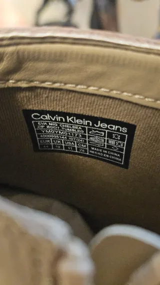 Stivaletti Calvin Klein Jeans Eva Mid Chelsea Beig