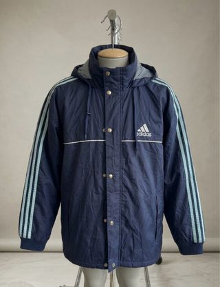 Parka Adidas Vintage Técnica Azul