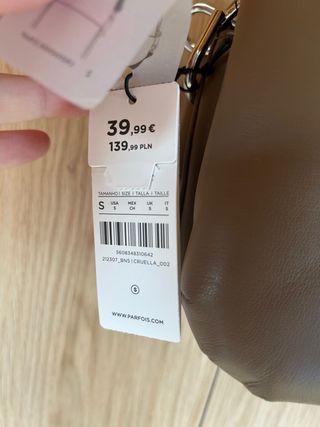 Bolso Parfois marrón acolchado