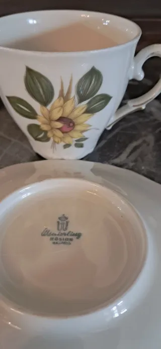 Taza y platillo Wetwrling Girasol