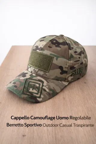 Cappello 5.11 Tactical Camouflage Regolabile