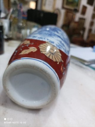 Jarrón de porcelana decorado chino