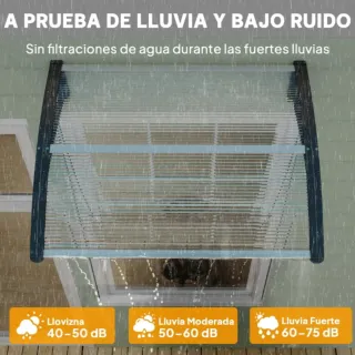 Toldo para puerta o ventana marquesina resistente