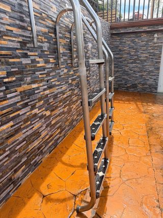 Escalera Piscina Acero Inoxidable de 5 PELDAÑOS