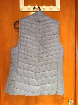 Chaleco reversible mujer gris multicolor