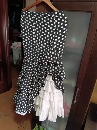 Traje de flamenca dos piezas lunares