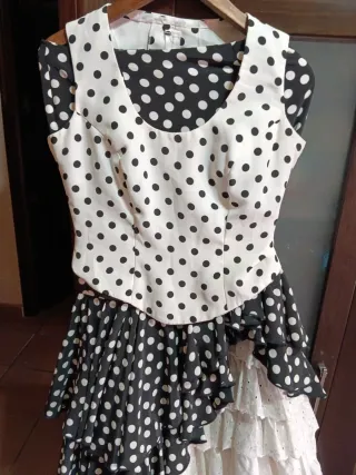 Traje de flamenca dos piezas lunares