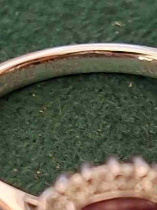 OFERTA Anillo Platino Rubí y Brillantes
