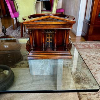 Mueble bar vintage en madera maciza – pieza unica
