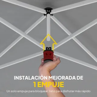 Carpa Plegable 6x3m con Tiras Reflectantes