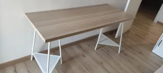 Escritorio madera y metal